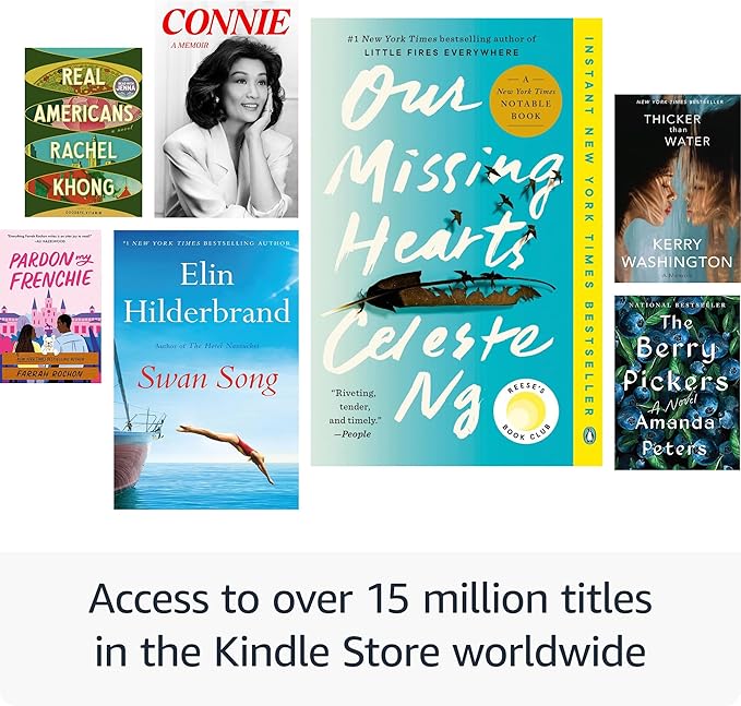 Selection of books available from the Kindle Store showing millions of titles.