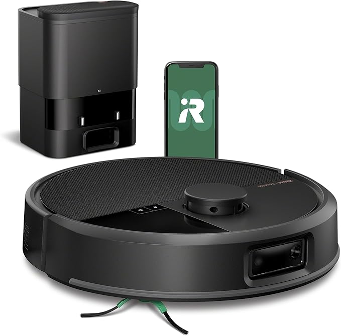 Roomba robot vacuum with charging base and smartphone app control